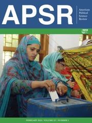 A woman voting